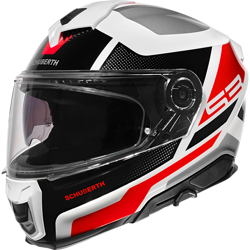 SCHUBERTH S3 HELMET DAYTONA RED WHITE