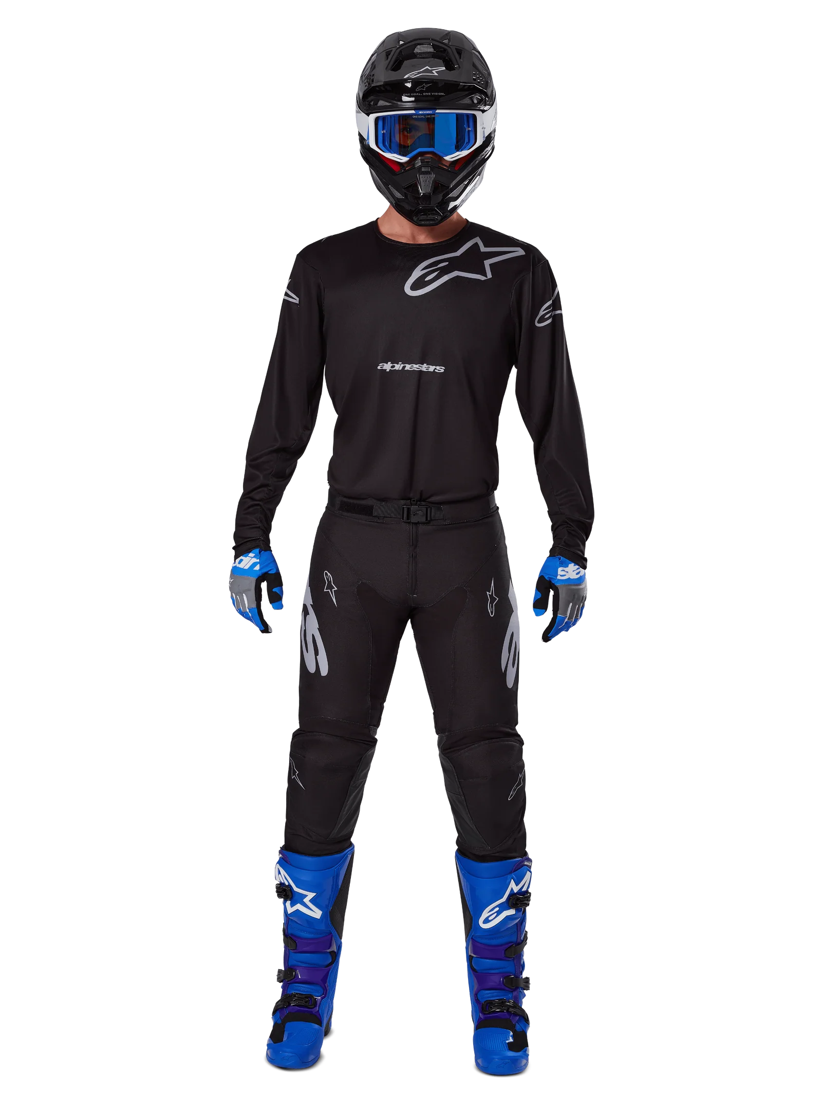 ALPINESTARS MX JERSEY RACER GRAPHITE BLACK GREY 25 - Image 3