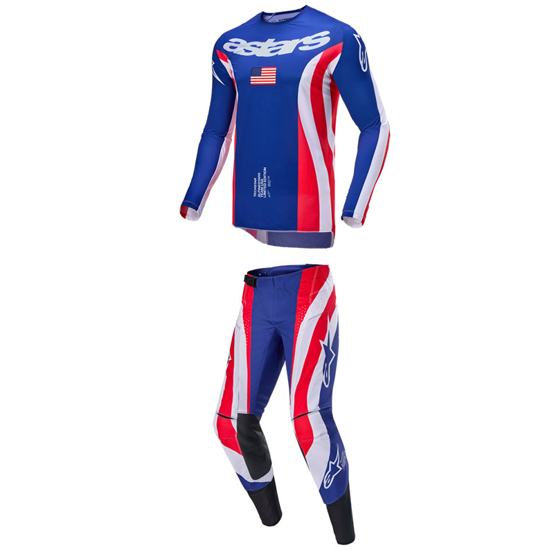 ALPINESTARS MX TECHSTAR LE UNION BLUE WHITE RED