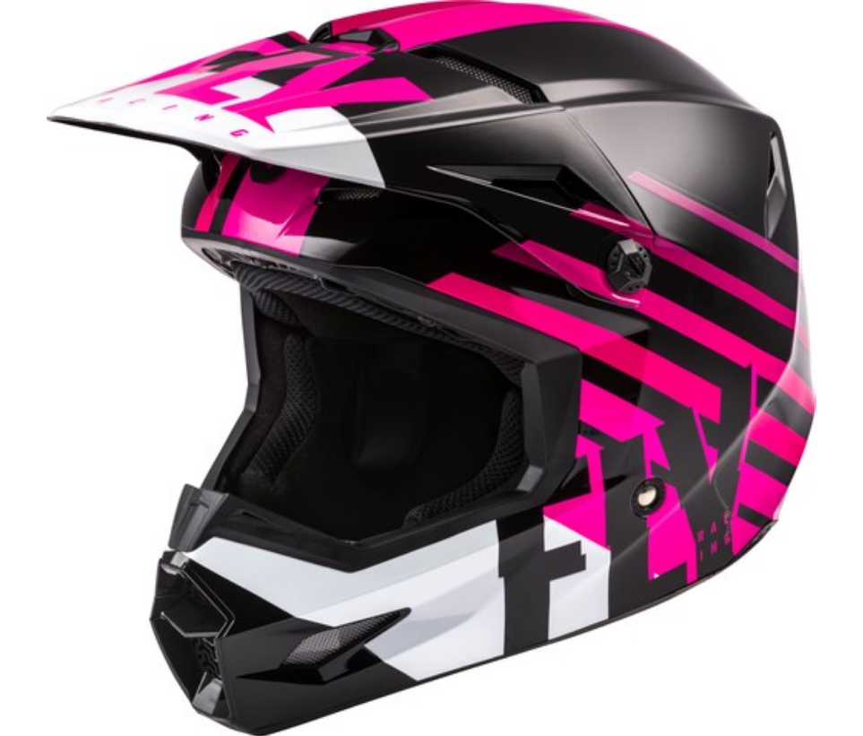 FLY RACING KINETIC THRIVE ECE PRINK BLACK WHITE