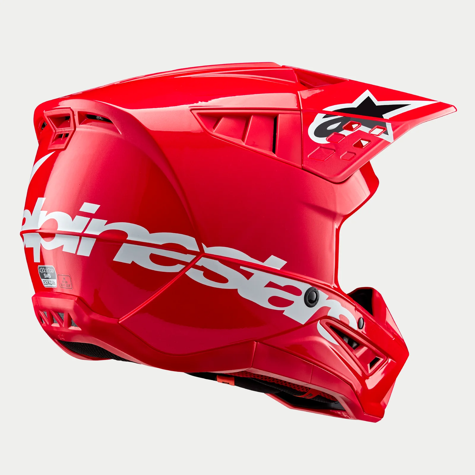 ALPINESTARS MX SM5 CORP HEMLET Bright Red Glossy - Image 5
