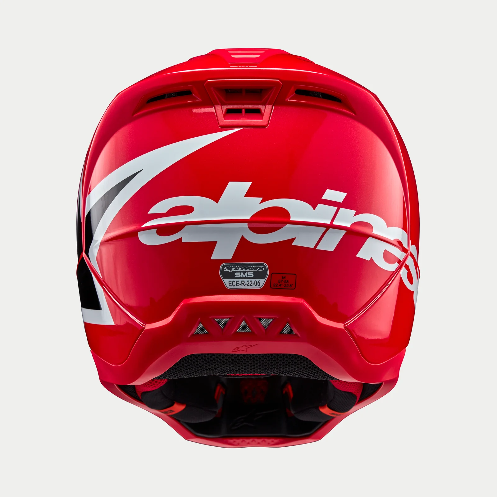 ALPINESTARS MX SM5 CORP HEMLET Bright Red Glossy - Image 6