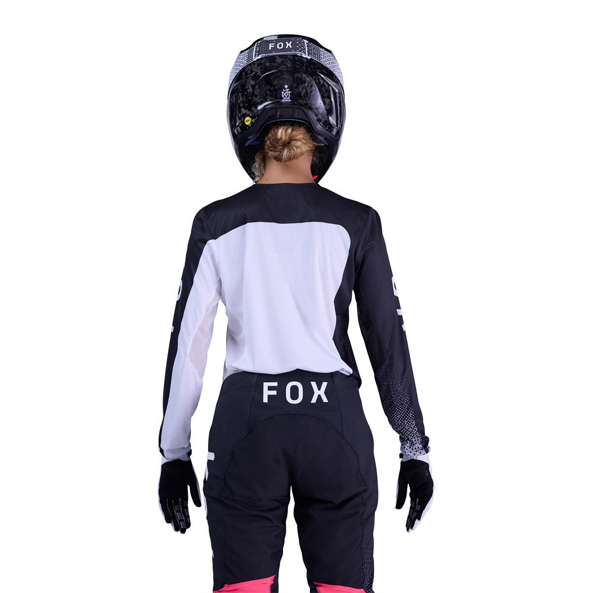 FOX MX ŽENSKI DRES FLEXAIR FRACTURE WHITE BLACK - Image 4