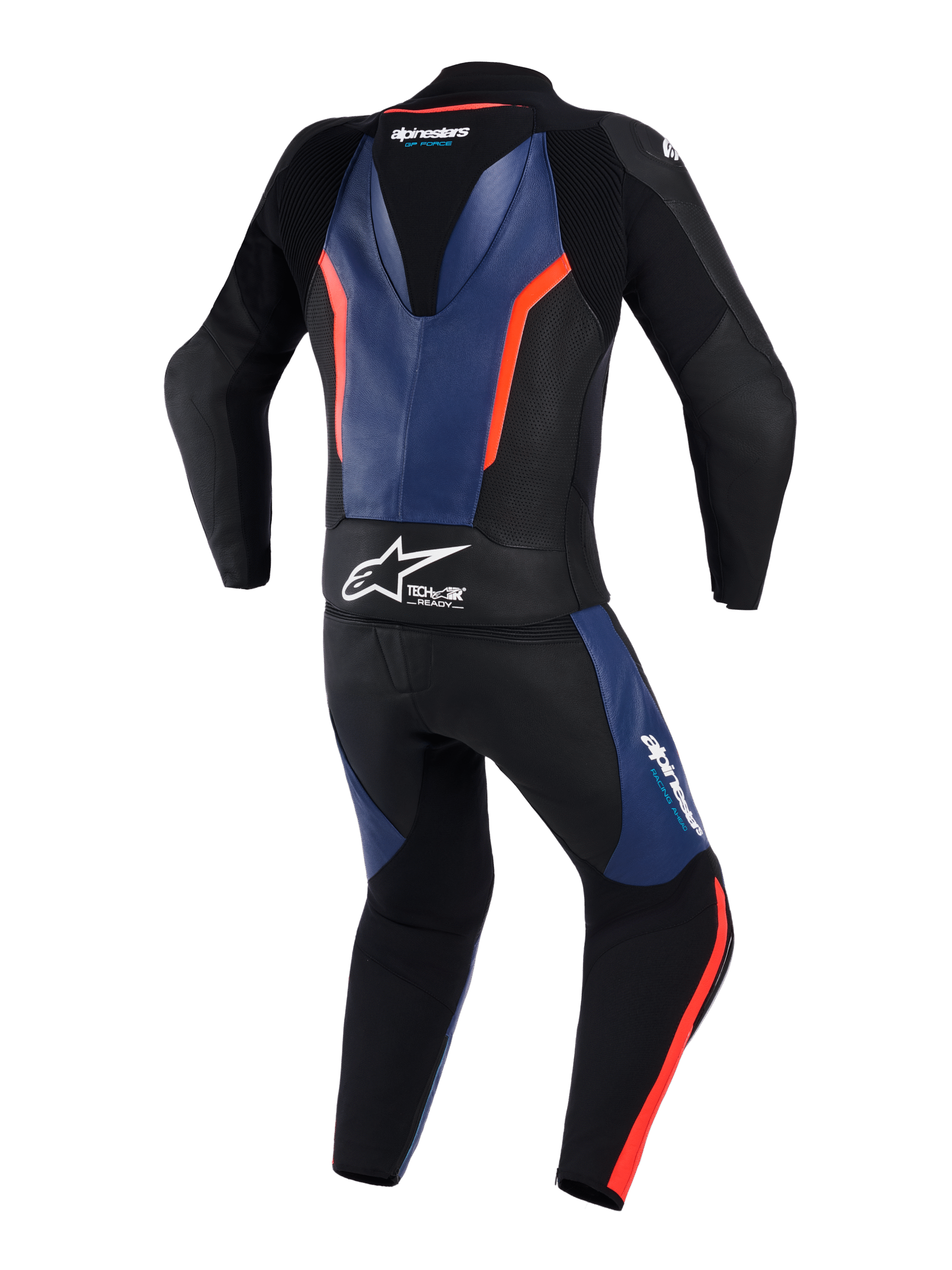 ALPINESTARS GP FORCE 2 DVODELNI KOMBINEZON BLACK BLUE RED - Image 2