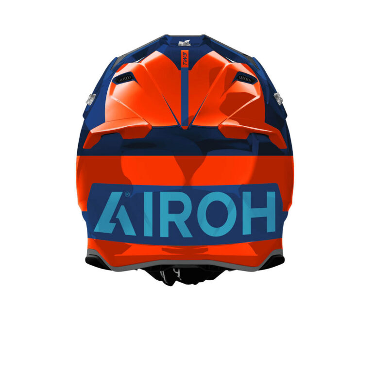 AIROH TWIST 3.0 MX HELM FANCY ORANGE BLAU – Bild 3