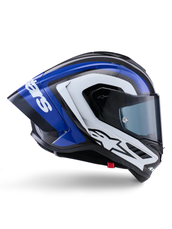 ALPINESTARS SUPERTECH R10 ARIUS ČELADA BLACK WHITE BLUE GLOSSY Price ...