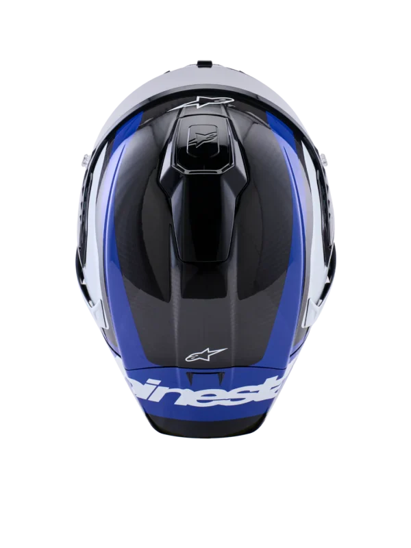 ALPINESTARS SUPERTECH R10 ARIUS ČELADA BLACK WHITE BLUE GLOSSY Price ...