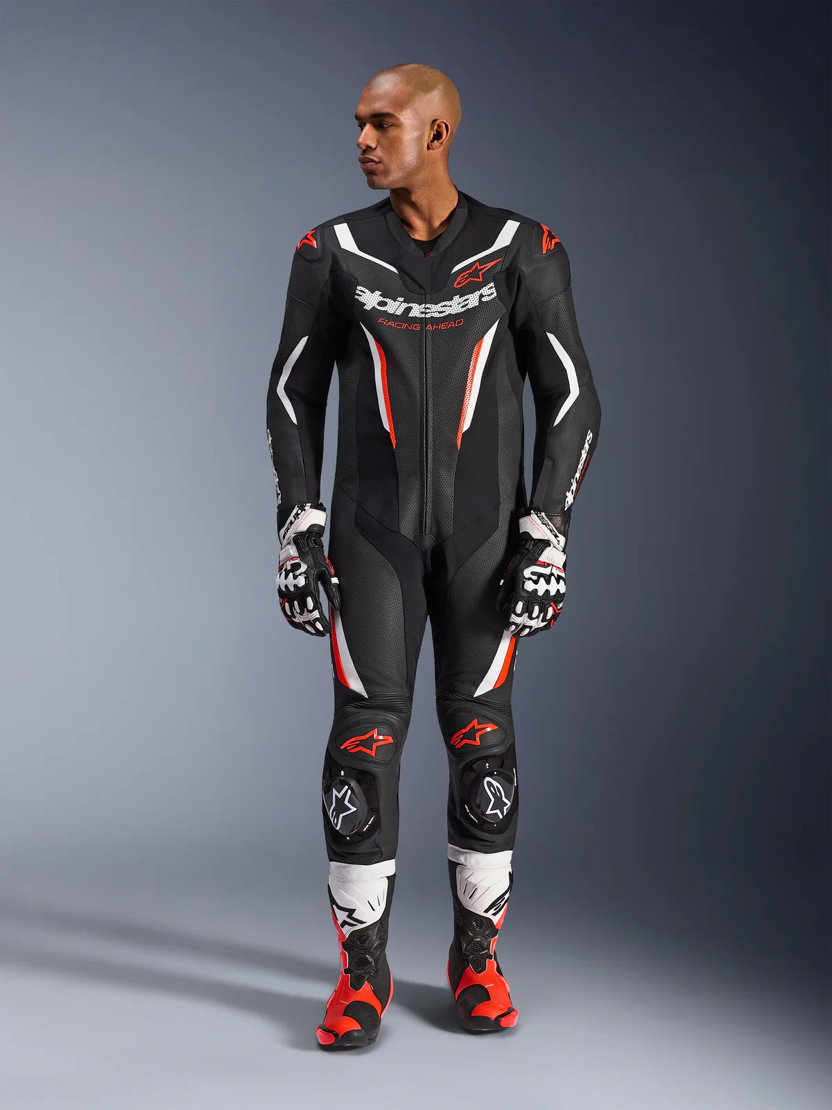 ALPINESTARS GP FORCE 2 V2 JEDNODIJELNO ODIJELO CRNO BIJELO CRVENO FLUO - Slika 4
