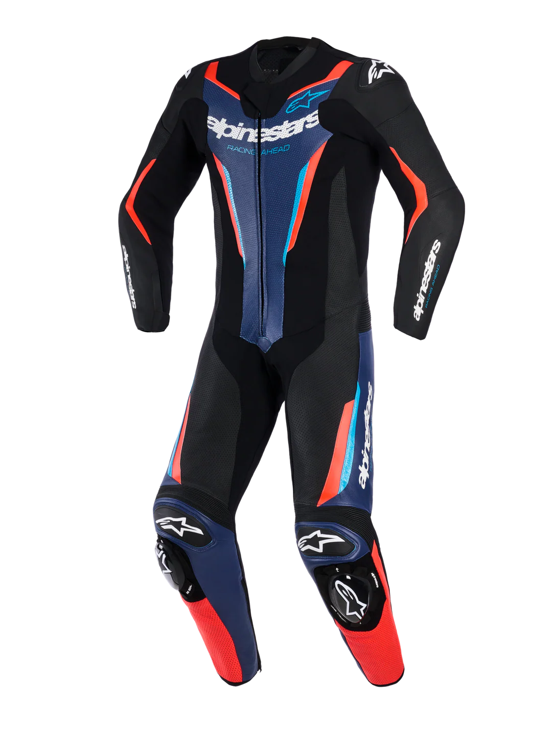 ALPINESTARS GP FORCE 2 V2 JEDNODIJELNO ODIJELO CRNO PLAVO CRVENO FLUO