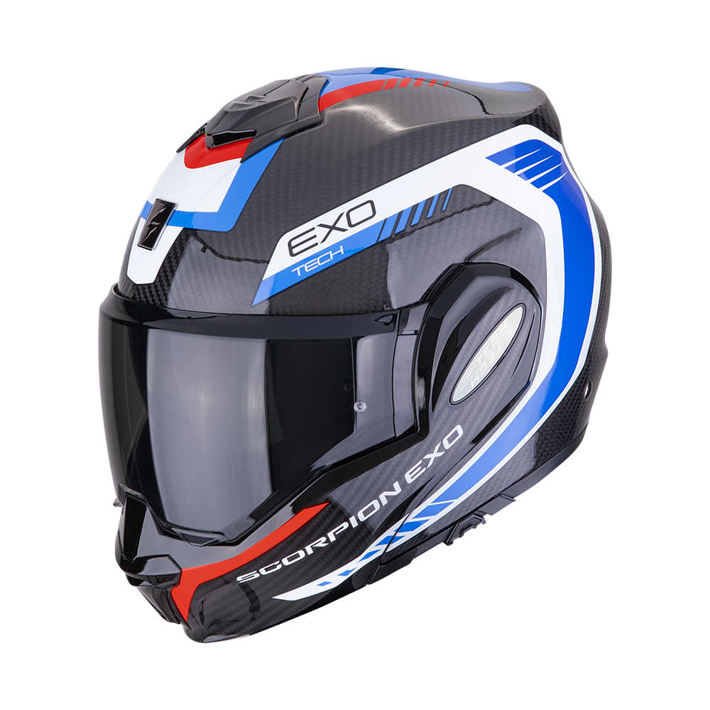 SCORPION EXO-TECH EVO CARBON COSY BLACK BLUE RED