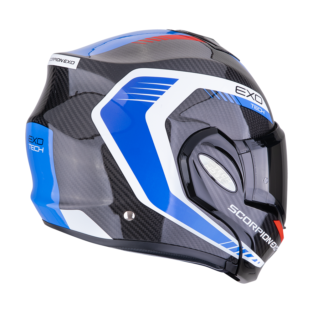 SCORPION EXO-TECH EVO CARBON COSY BLACK BLUE RED - Image 4