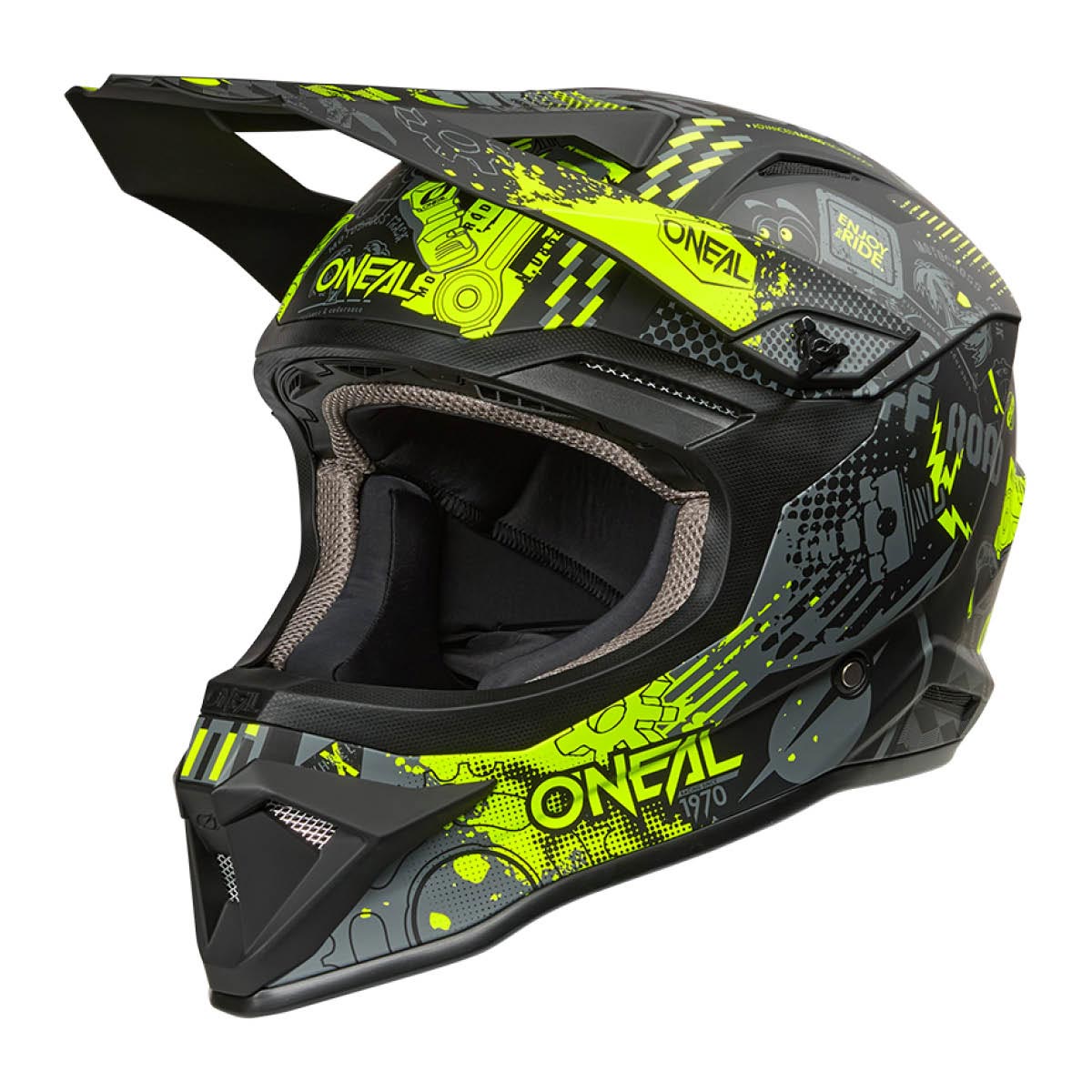 ONEAL MX ČELADA 1SRS VIBRANT V.26 BLACK