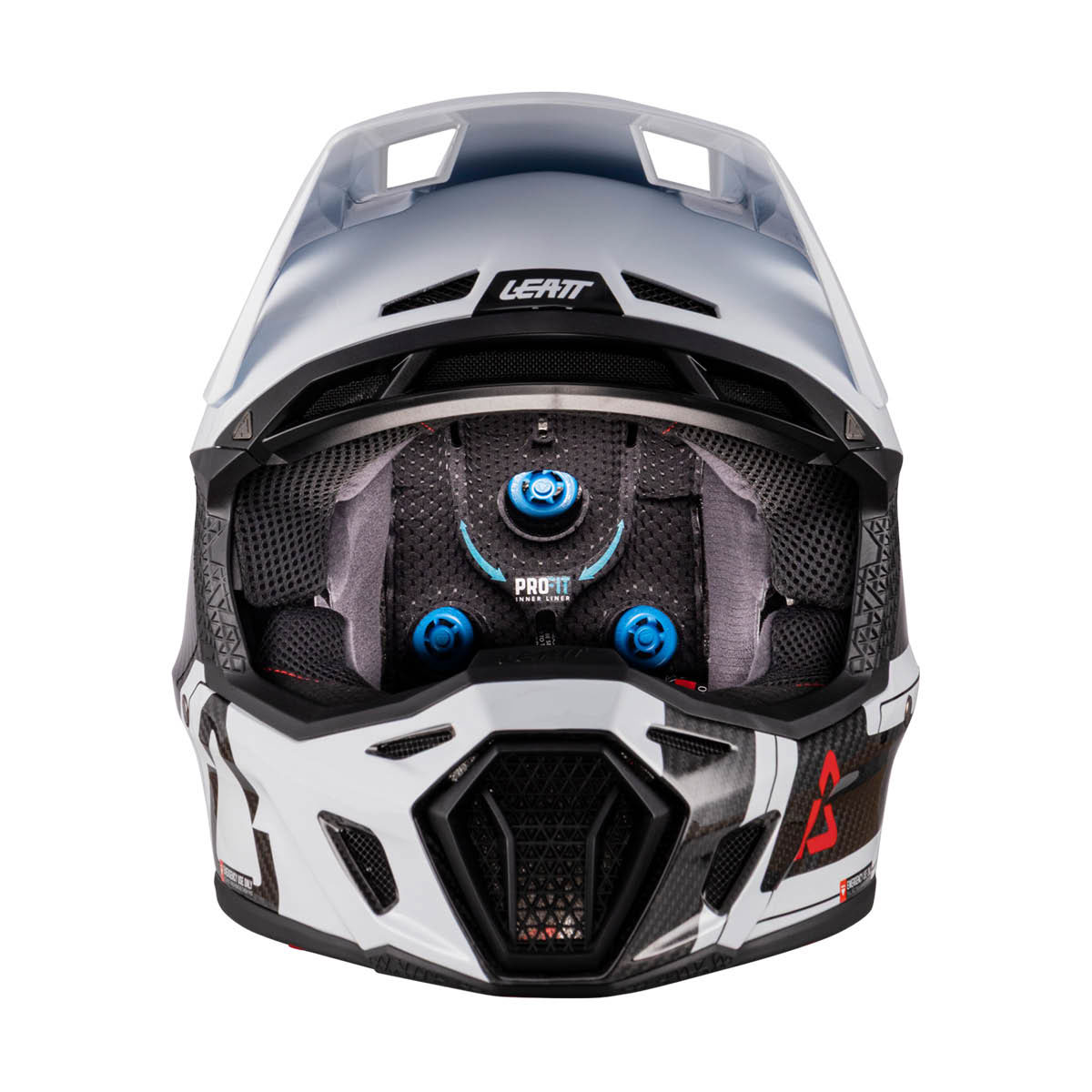 LEATT MX KACIGA MOTO 9.5 CARBON V26 BIJELA S NAOČALAMA - Slika 6