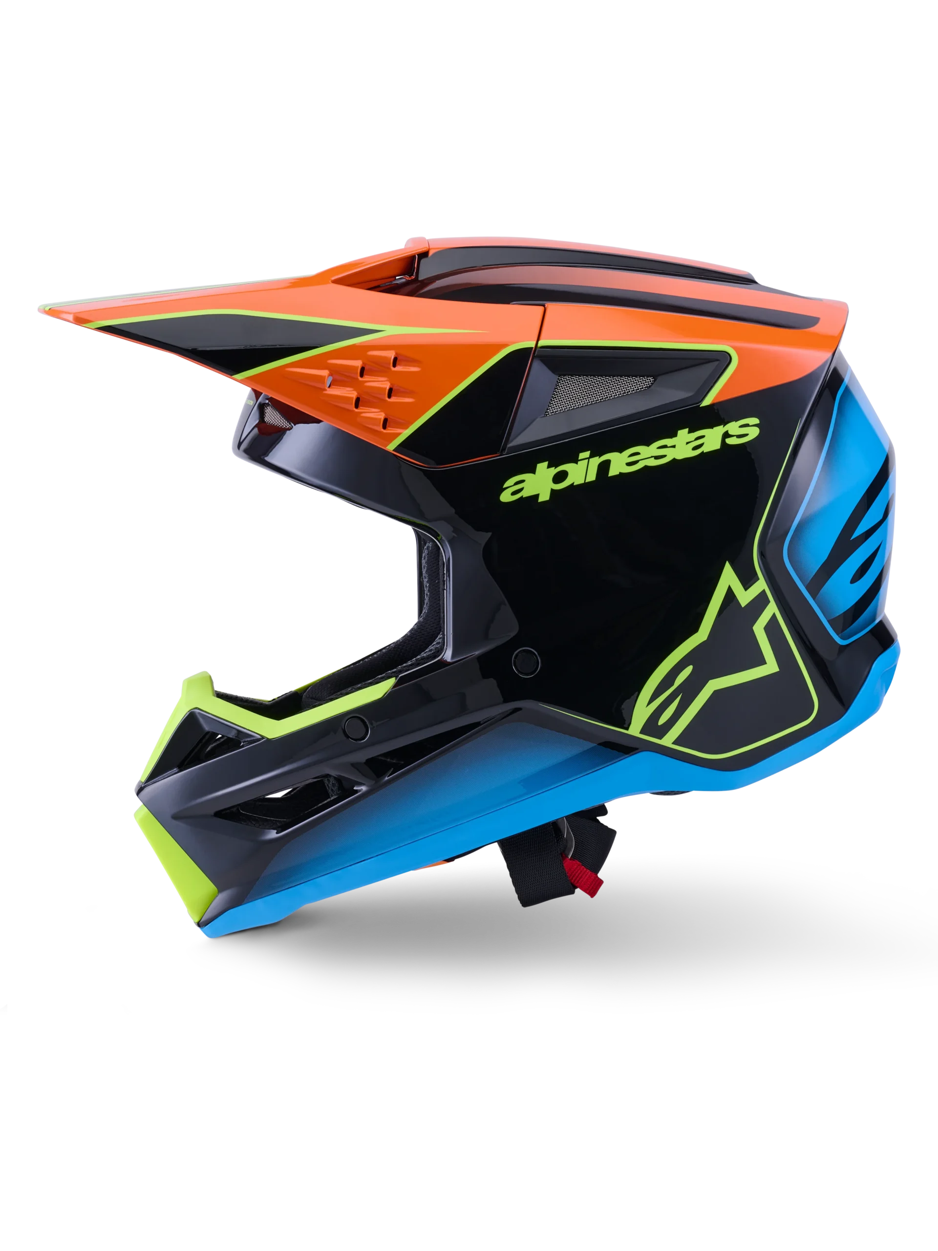 ALPINESTARS MX SM3 FRAY HEMLET Black, Orange, Yellow, Fluorescent, Glossy - Image 7