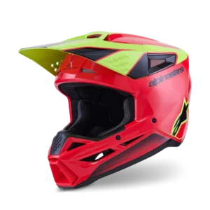ALPINESTARS MX SM3 FRAY HEMLET Red Yellow Fluo Black Glossy
