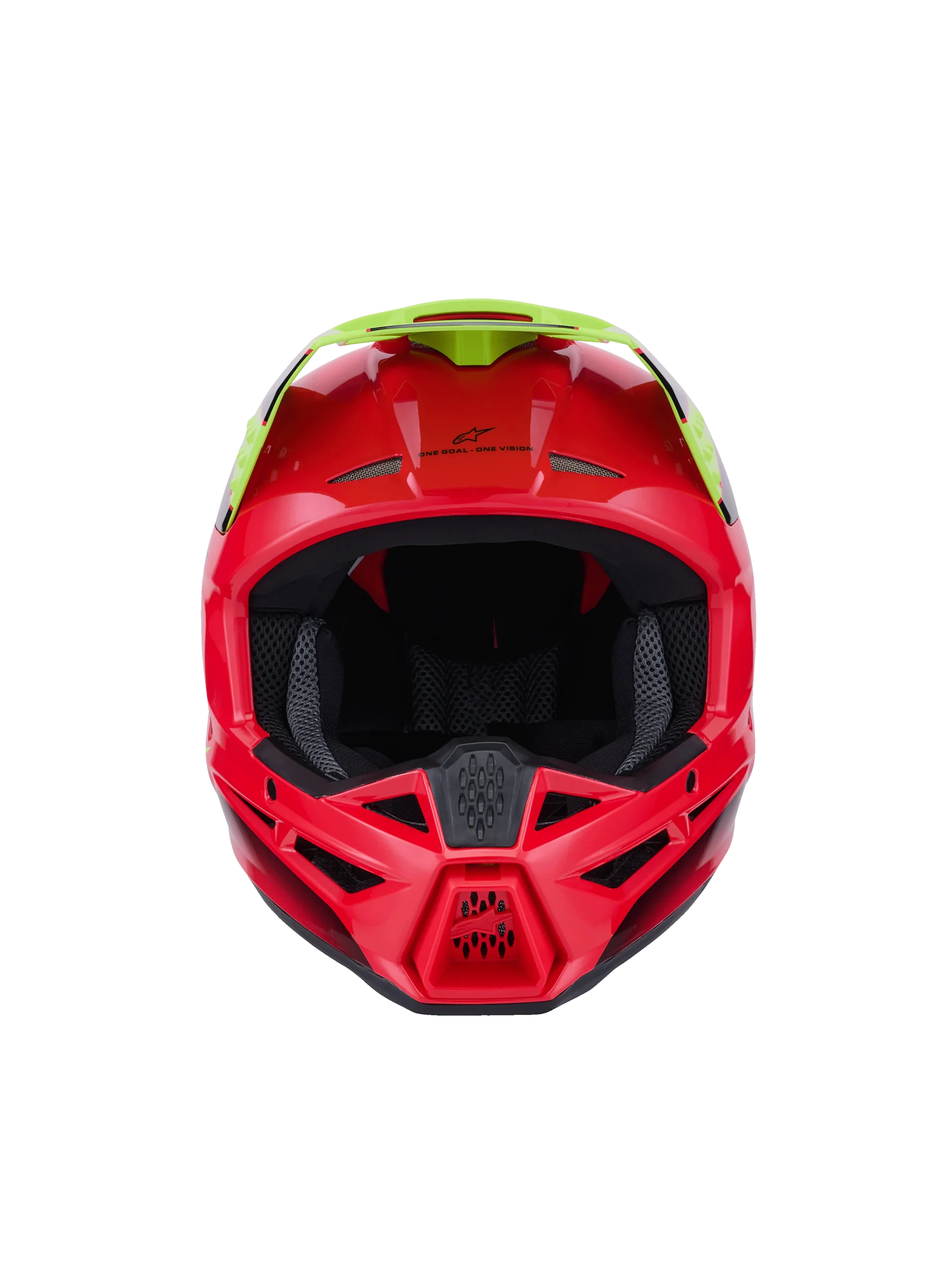 ALPINESTARS MX SM3 FRAY HEMLET Red Yellow Fluo Black Glossy - Image 3