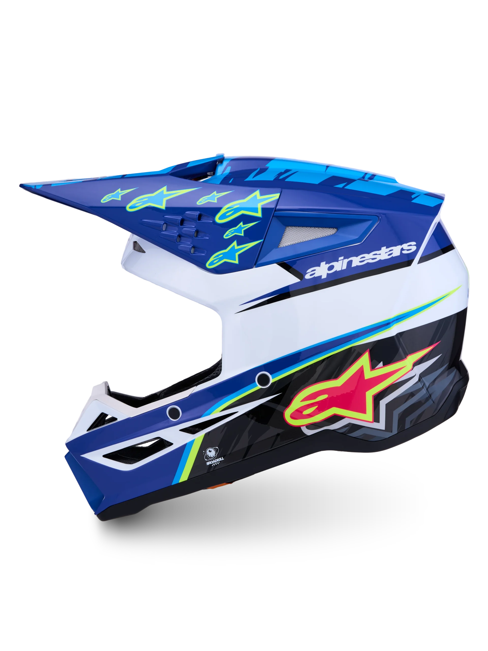 ALPINESTARS MX SM3 FALCOM KACIGA Plava Bijela Crna Roza Žuta Žuta Zelena - Slika 6