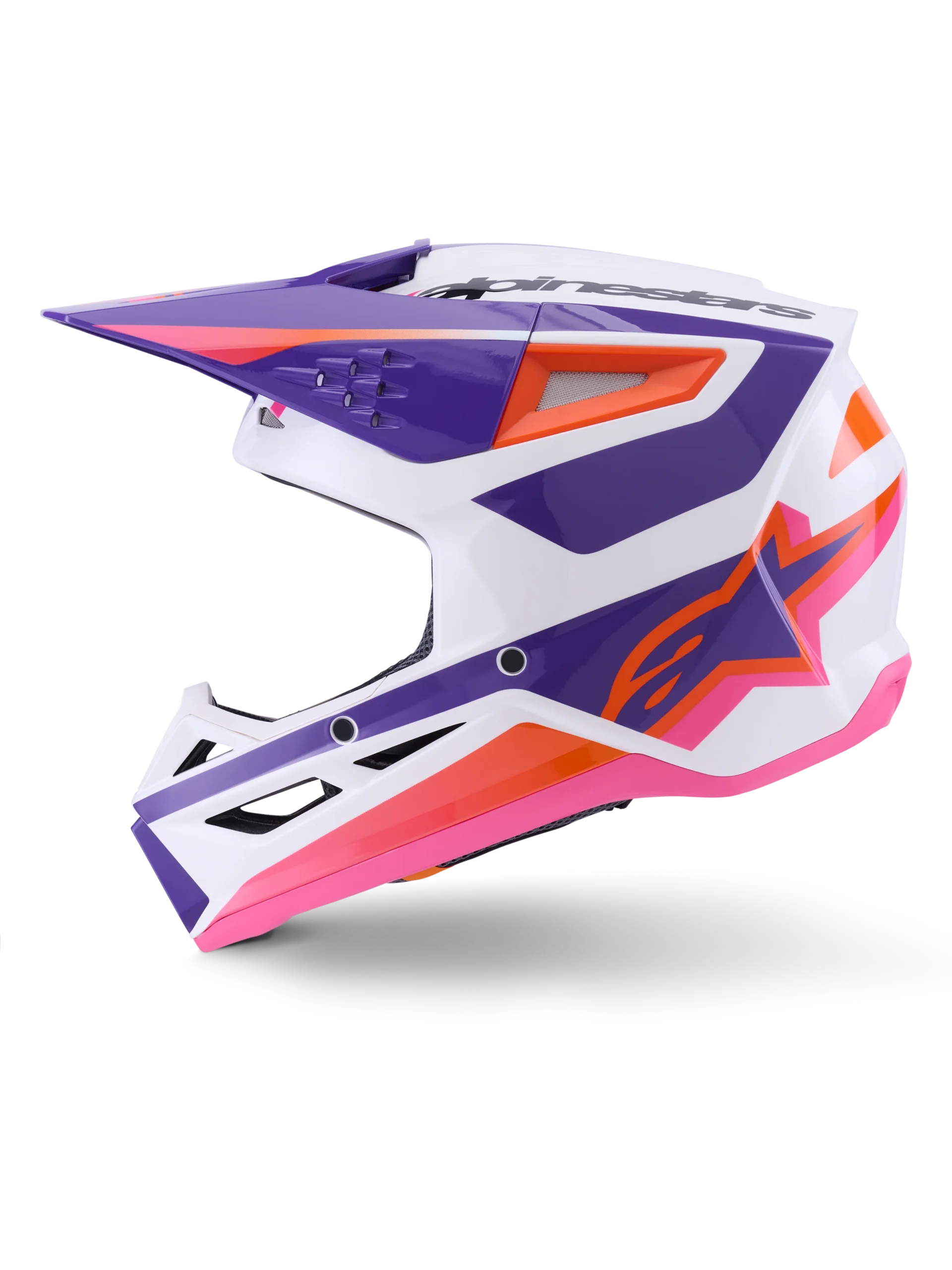 ALPINESTARS MX SM3 TOPLINSKA KACIGA Bijela Ljubičasta Roza Sjajna - Slika 6