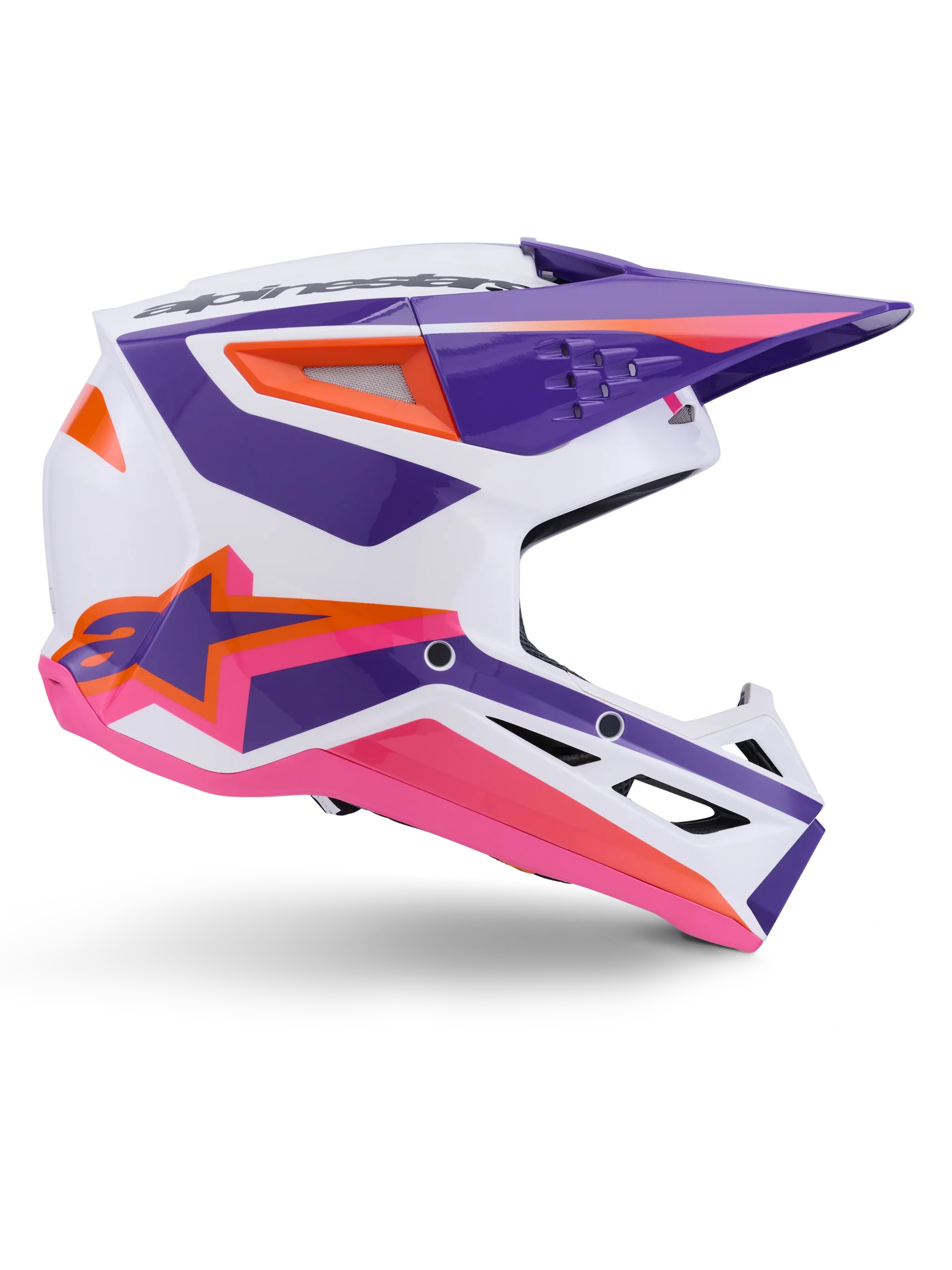 ALPINESTARS MX SM3 TOPLINSKA KACIGA Bijela Ljubičasta Roza Sjajna - Slika 2