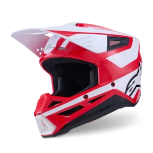 ALPINESTARS MX SM3 HEAT HEMLET Red White Black Glossy