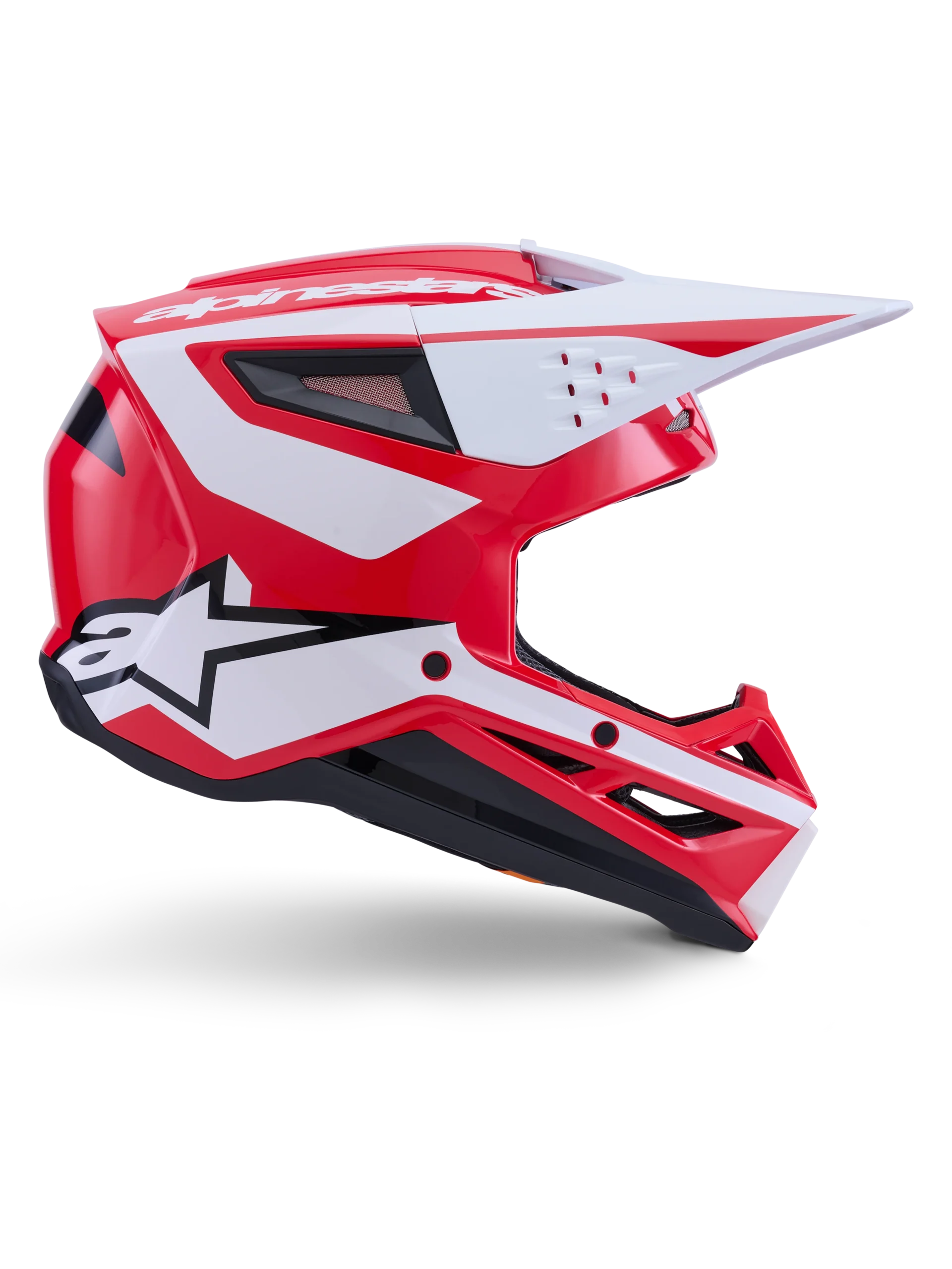 ALPINESTARS MX SM3 HEAT HEMLET Red White Black Glossy - Image 2