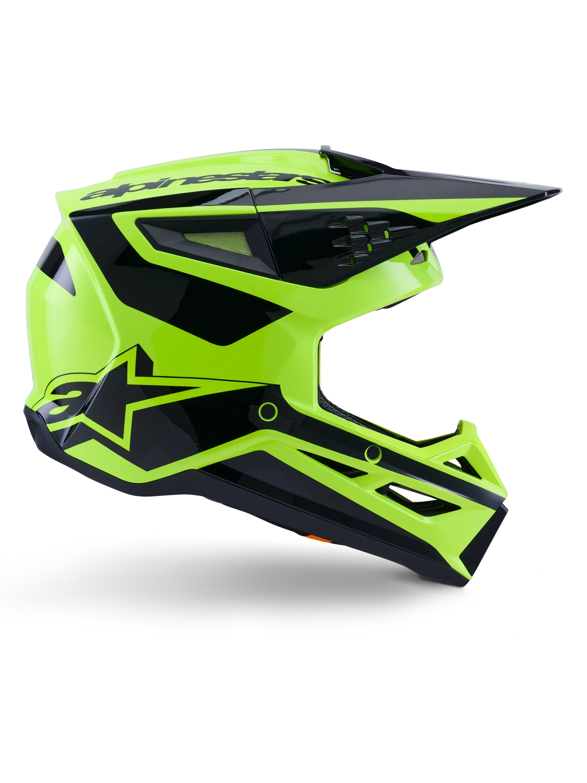 ALPINESTARS MX SM3 HEAT HEMLET Yellow Fluo Black Glossy – Bild 2