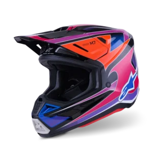 ALPINESTARS MX SM7 FUSE KACIGA Plava Ljubičasta Roza Sjajna