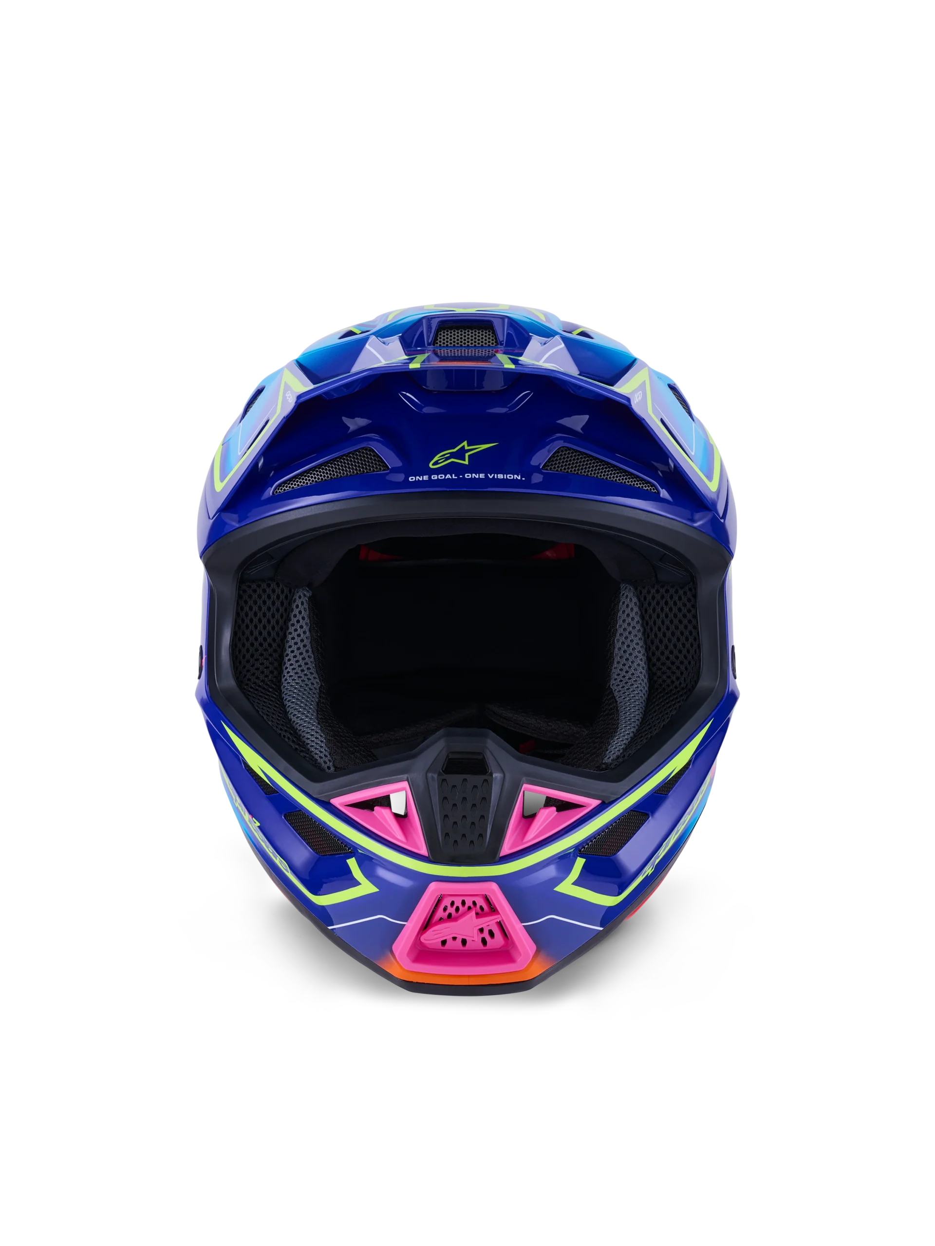 ALPINESTARS MX SM7 CAST KACIGA Plava Roza Žuta Fluo sjajna - Slika 5