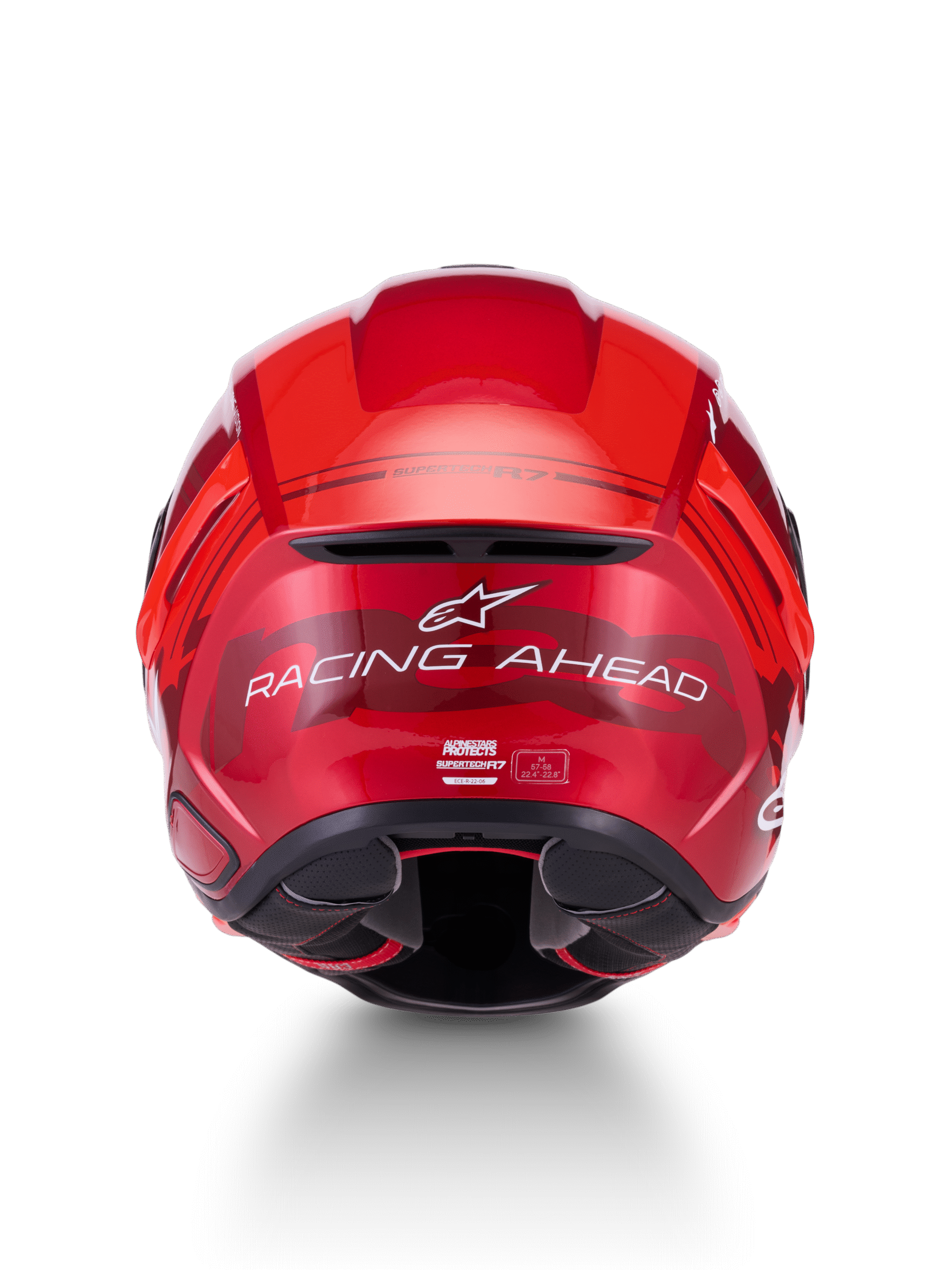 ALPINESTARS S-R7 A-CORE ČELADA RDEČA / BELA / SIJAJNA – Bild 4